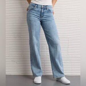 American Eagle Outfitters Light Blue Straight Leg Jeans